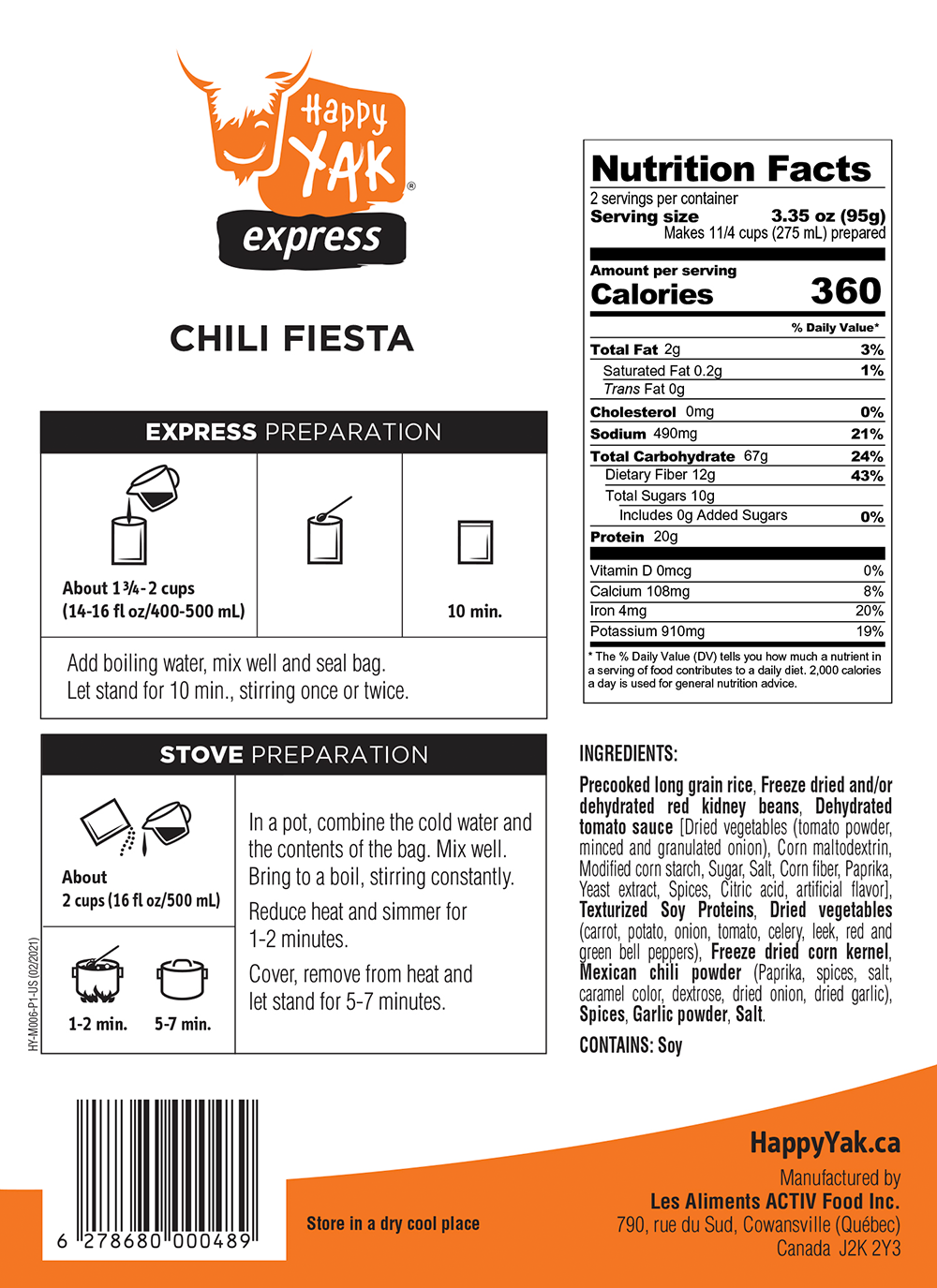 Happy Yak - Chili Fiesta