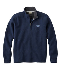 L.L. Bean -  Lakewashed Double-Knit Quarter-Zip Long Sleeve Men's Regular