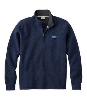 L.L. Bean -  Lakewashed Double-Knit Quarter-Zip Long Sleeve Men's Regular