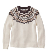 L.L. Bean - Bean's Classic Ragg Wool Crewneck Fair Isle Sweater Women's Regular