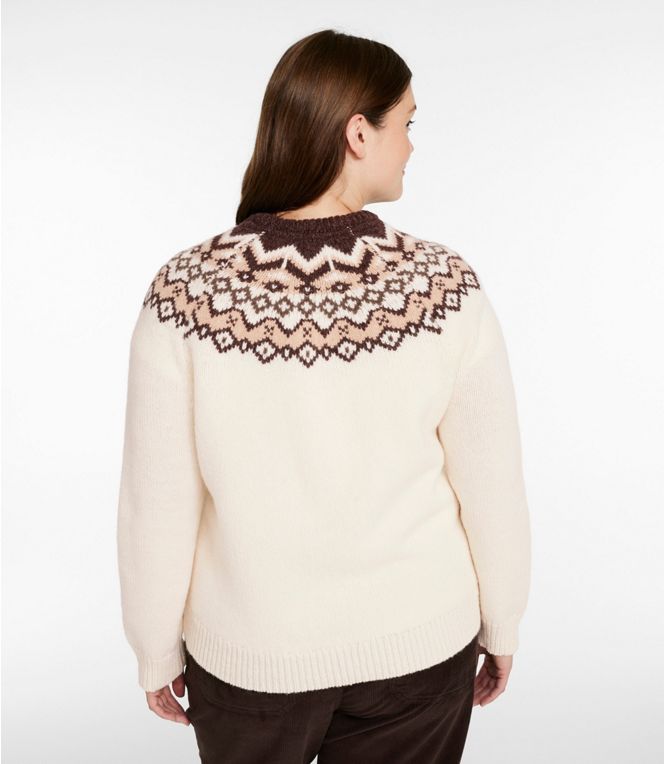 L.L. Bean - Bean's Classic Ragg Wool Crewneck Fair Isle Sweater Women's Regular
