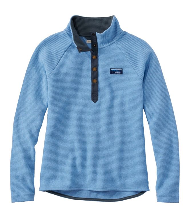 L.L. Bean -  Lakewashed Double-Knit 1/4 Snap Women's Regular