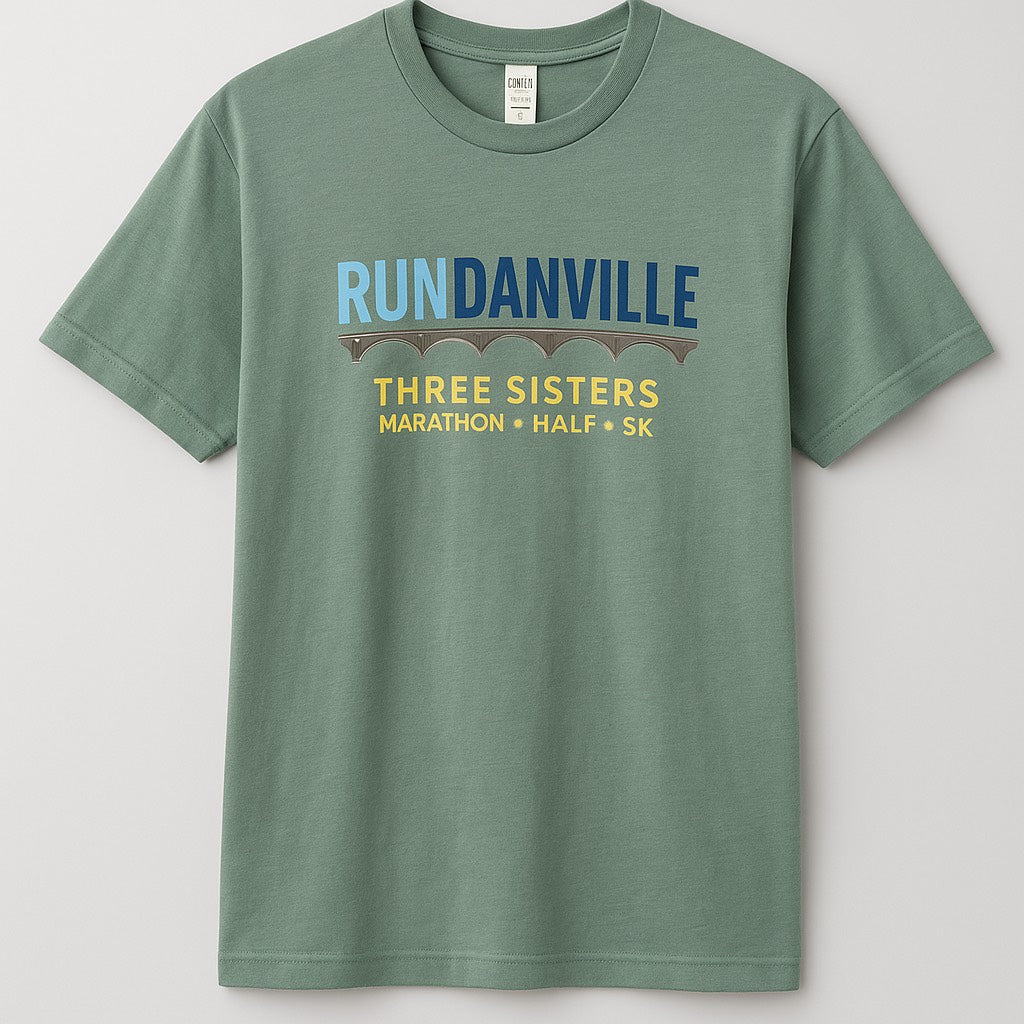 Three Sister Marathon "Run Danville" Official shirt