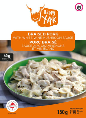 happy Yak - Braised Pork with White Wine Mushroom Sauce