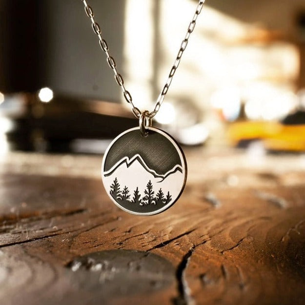 The Bearded Jeweler - Explorer Round Necklace | Hand crafted sterling silver