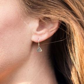 The Bearded Jeweler - Mountain Dangle Earrings | Hand crafted sterling silver
