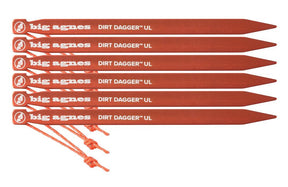 Big Agnes - Dirt Dagger™ UL Tent Stakes: Pack of 6 - 7.5"