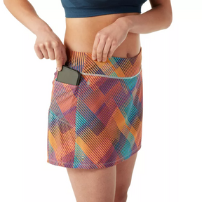 Smartwool - Women's Merino Sport Lined Skirt- Festive Fuchsia Mountain Plaid Print