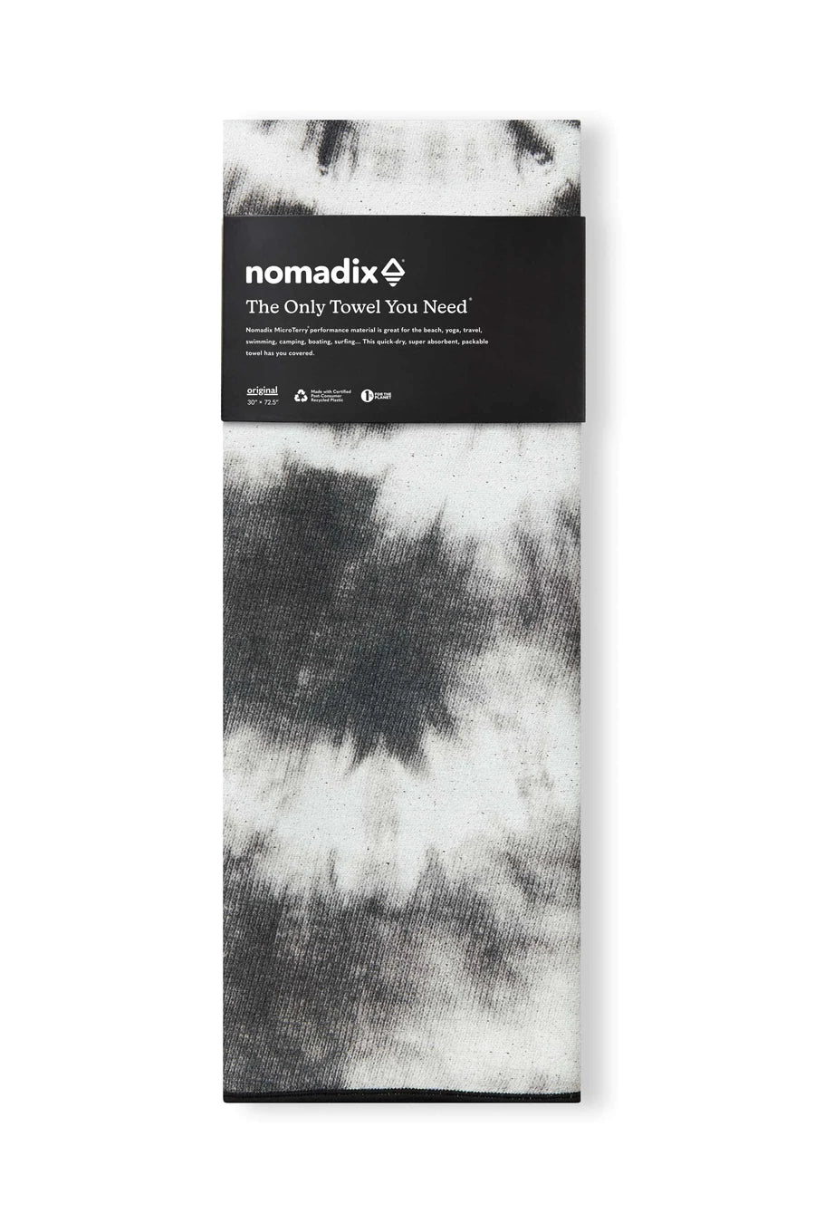 Nomadix Original Towel: Tie Dye Black and White